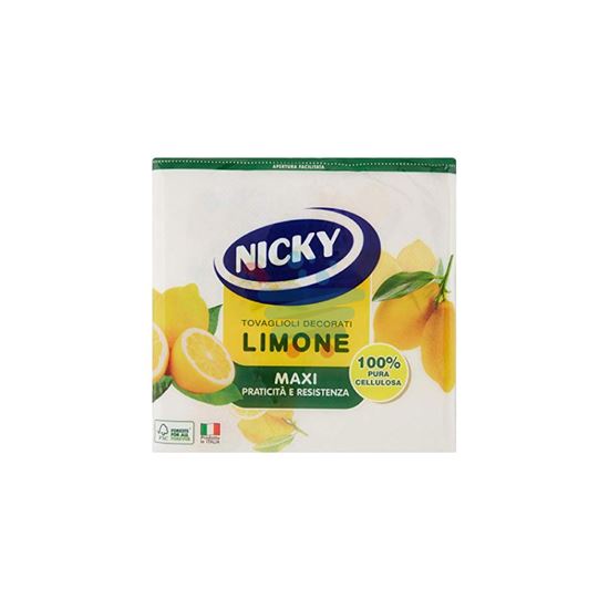 NICKY TOVAGLIOLI MAXI LIMONI DECORATI 38X38CM 2VELI 35PZ