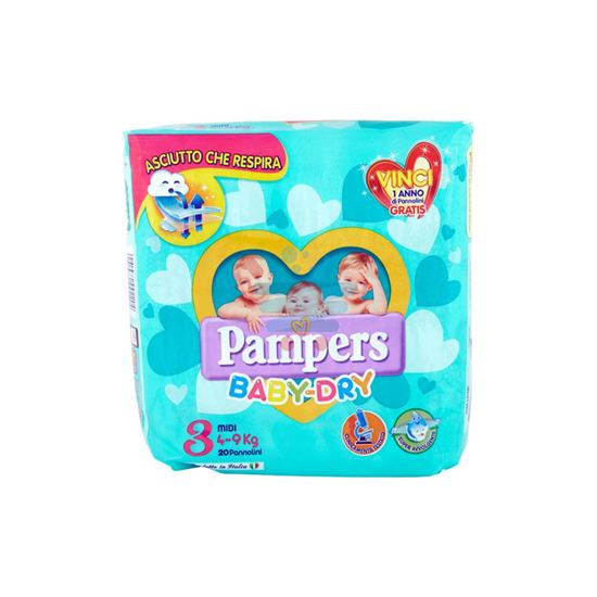 PAMPERS BABY DRY 4-9 MIS. 3