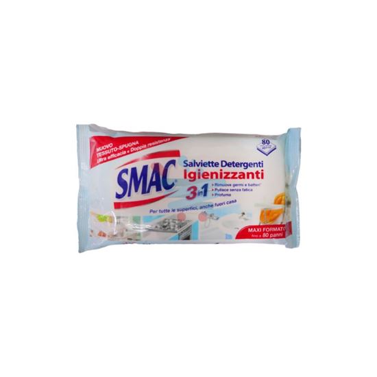 SMAC SALVIETTE DETERGENTI ED IGIENIZZANTI  3IN1 80PZ