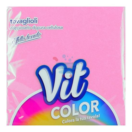 VIT TOVAGLIOLI DOPPIO VELO ROSA 33X33CM