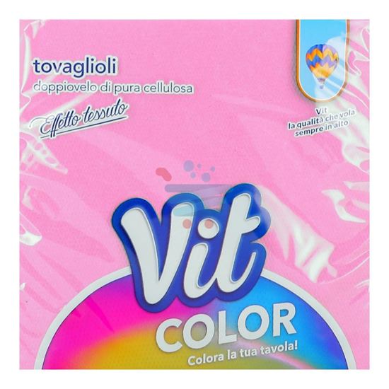 VIT TOVAGLIOLI DOPPIO VELO ROSA 33X33CM