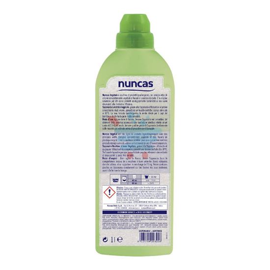 NUNCAS DETERSIVO BUCATO LAVATRICE LIQUIDO CAPI DELICATI CON SAPONARIA 1 LITRO