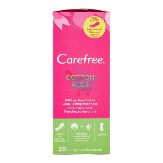 CAREFREE COTTON ALOE SALVASLIP 20 PEZZI