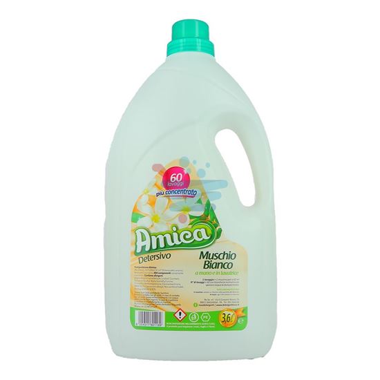 AMICA DETERSIVO LAVATRICE LIQUIDO MUSCHIO BIANCO 3600ML