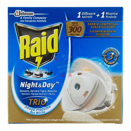 RAID NIGHT&DAY TRIO 1 DIFFUSORE + 1 RICARICA