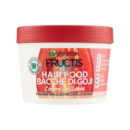 FRUCTIS HAIR FOOD BACCHE DI GOJI MASCHERA NUTRIENTE 3IN1 PER CAPELLI COLORATI 390 ML