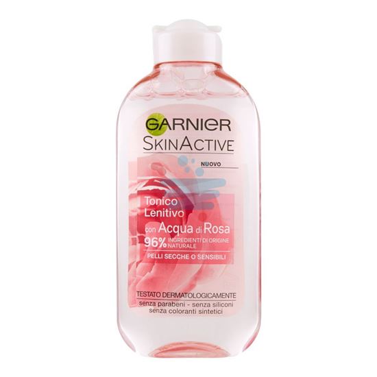 GARNIER ACQUA DI ROSA TONICO LENITIVO PER PELLI SECCHE O SENSIBILI 200 ML