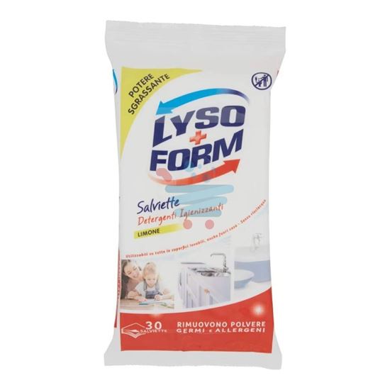 LYSOFORM SALVIETTE DETERGENTI IGIENIZZANTI LIMONE 30 PEZZI