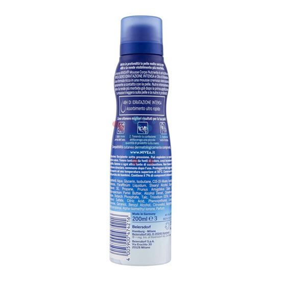 NIVEA BODY CORPO MOUSSE NUTRIENTE IDRATANTE 200ML