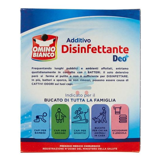 OMINO BIANCO ADDITIVO DISINFETTANTE IN POLVERE 450 GR