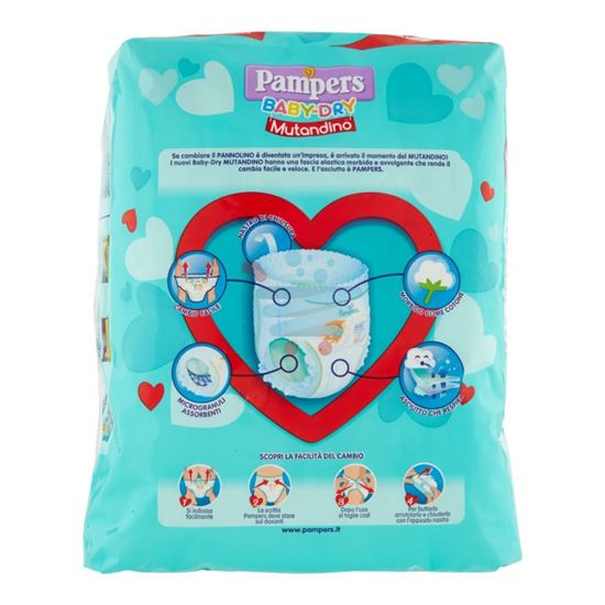 PAMPERS BABY DRY MUTANDINA EXTRALARGE 15+ KG 14PZ MIS.6