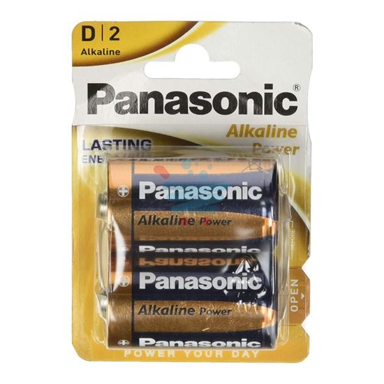 PANASONIC BATTERIE POWER ALKALINA TORCIA 1.5 VOLT 2 PEZZI