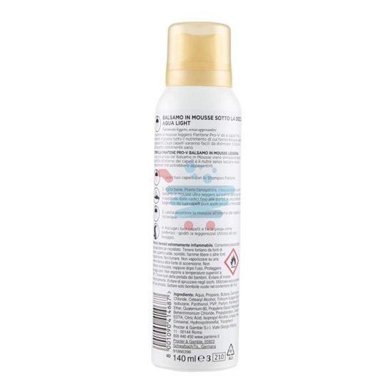 PANTENE MOUSSE BALSAMO AQUALIGHT 140 ML