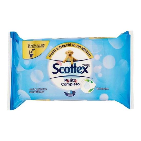 SCOTTEX CARTA IGIENICA UMIDIFICATA 42 PEZZI