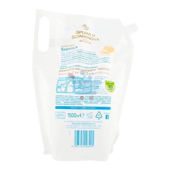 SPUMA DI SCIAMPAGNA SAPONE RICARICA MARSIGLIA 1,5LT