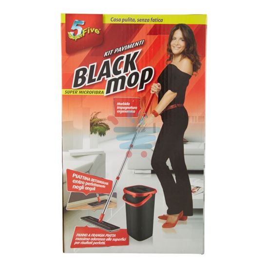 SUPERFIVE BLACK MOP KIT PAVIMENTI