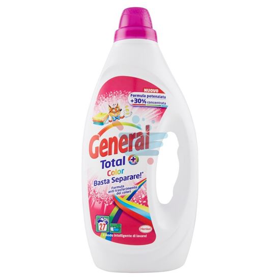 GENERAL DETERSIVO LAVATRICE LIQUIDO TOTAL COLOR  27 LAVAGGI 1,350 LT