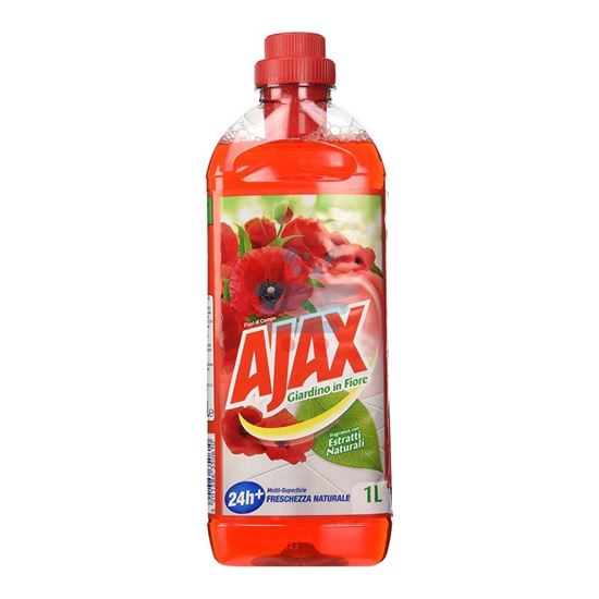 AJAX DETERGENTE LIQUIDO PAVIMENTO FIORI DI CAMPO ROSSO 1LT