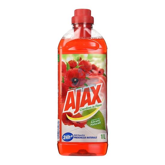 AJAX DETERGENTE LIQUIDO PAVIMENTO FIORI DI CAMPO ROSSO 1LT