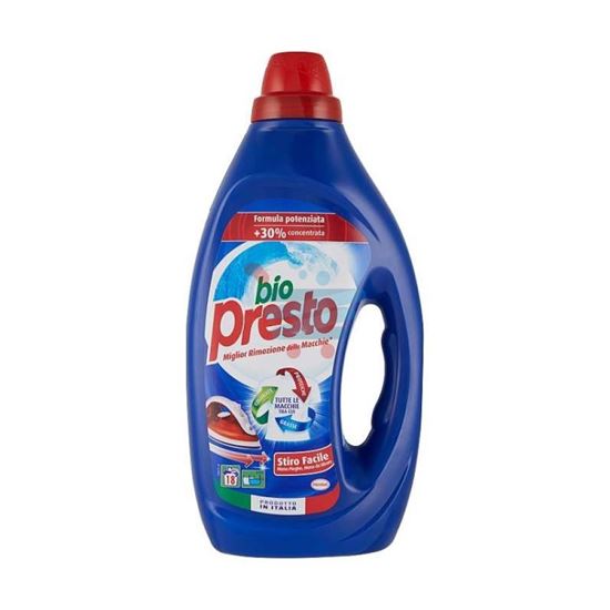 BIO PRESTO DETERSIVO LAVATRICE LIQUIDO STIROFACILE 900ML 18 LAVAGGI