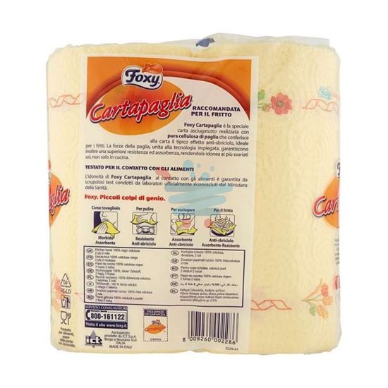 FOXY CARTA PAGLIA 2 ROTOLI