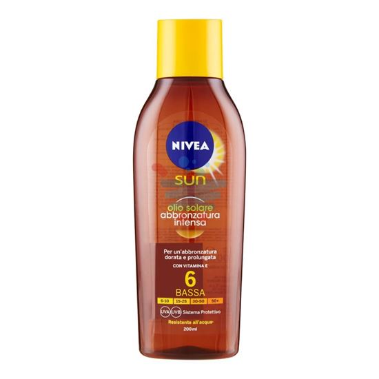 NIVEA SUN OLIO SOLARE ABBRONZATURA INTENSA 6 BASSA 200ML