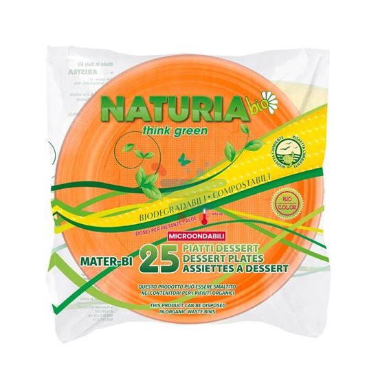 ARISTEA BIO PIATTI FRUTTA ARANCIO 25PZ