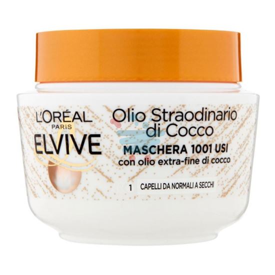 L'OREAL ELVIVE MASCHERA PER CAPELLI OLIO STRAORDINARIO OLIO FINE COCCO 300 ML