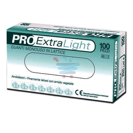 PRO EXTRA LIGHT GUANTI LATTICE SENZA POLVERE MISURA L 100 PEZZI