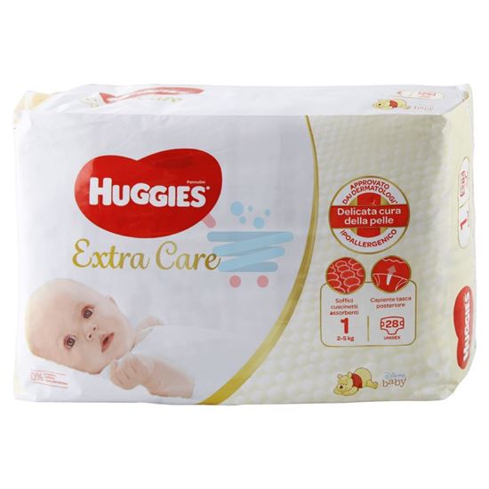 HUGGIES UNISTAR EXTRA CARE PANNOLINI 2-5 KG MISURA 1