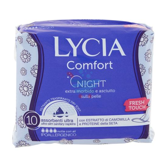 LYCIA ASSORBENTI COMFORT NIGHT ULTRA NOTTE CON ALI 10 PEZZI