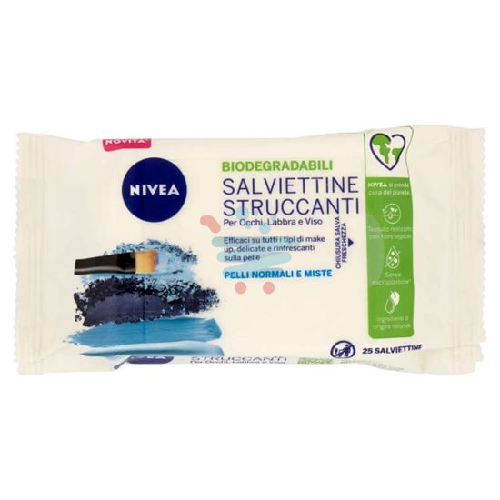 NIVEA AQUA SALVIETTINE STRUCCANTI 3IN1 PELLI NORMALI 25 PEZZI