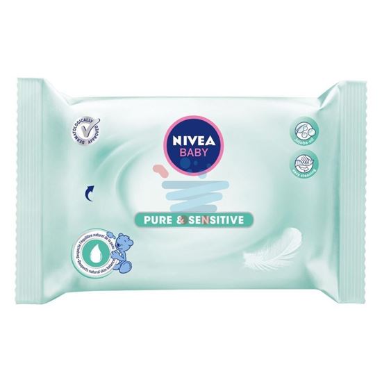 NIVEA SALVIETTINE PURE SENSITIVE BIMBI 63 PEZZI