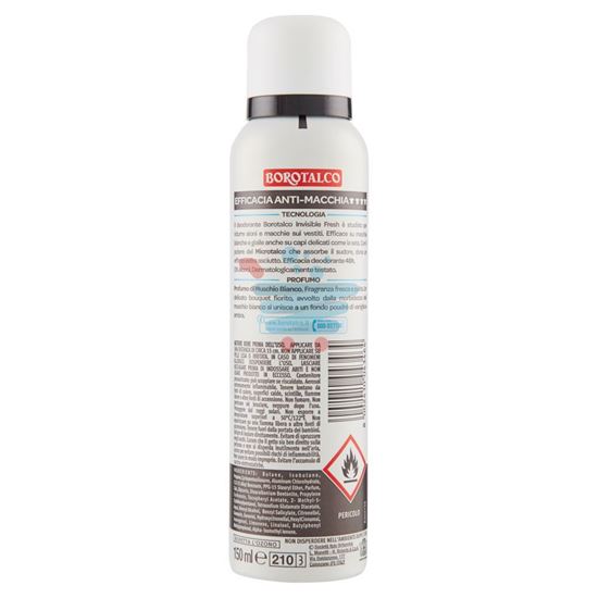 BOROTALCO DEODORANTE SPRAY INVISIBLE FRESH 150ML