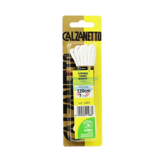 CALZANETTO STRINGA TONDA BIANCHE 120CM