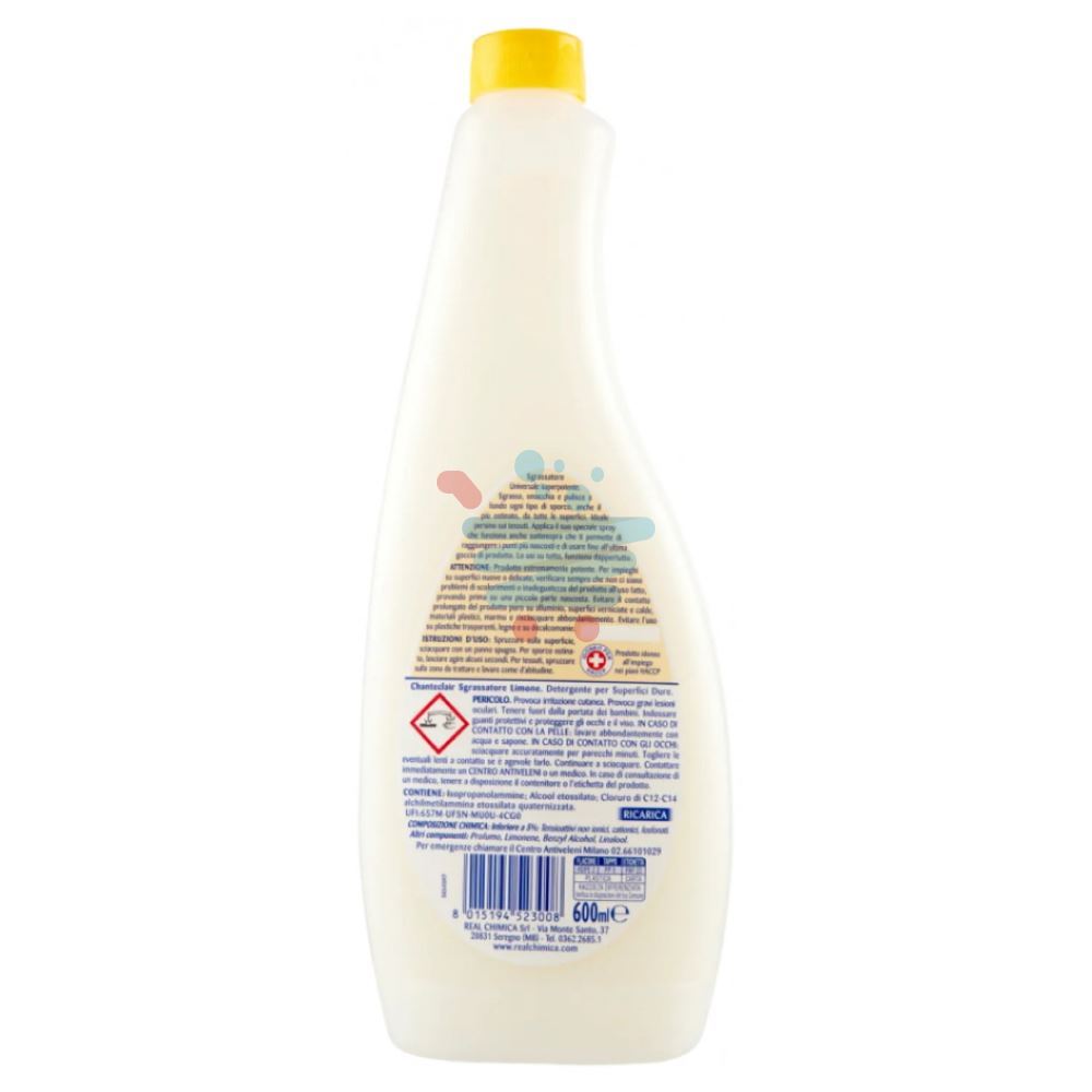 CHANTECLAIR SGRASSATORE LIMONE RICARICA 600 ML