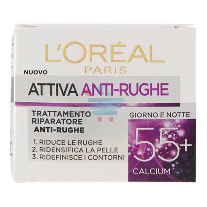 L'ORÉAL PARIS ATTIVA ANTI-RUGHE 55+ TRATTAMENTO RIPARATORE ANTI-RUGHE GIORNO E NOTTE 50 ML