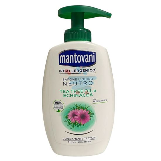 MANTOVANI SAPONE LIQUIDO TEA TREE OIL E ECHINACEA CON ANTIBATTERICO 300ML