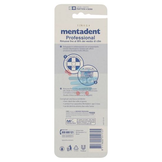 MENTADENT SPAZZOLINO PROFESSIONAL MEDIUM 4 PEZZI