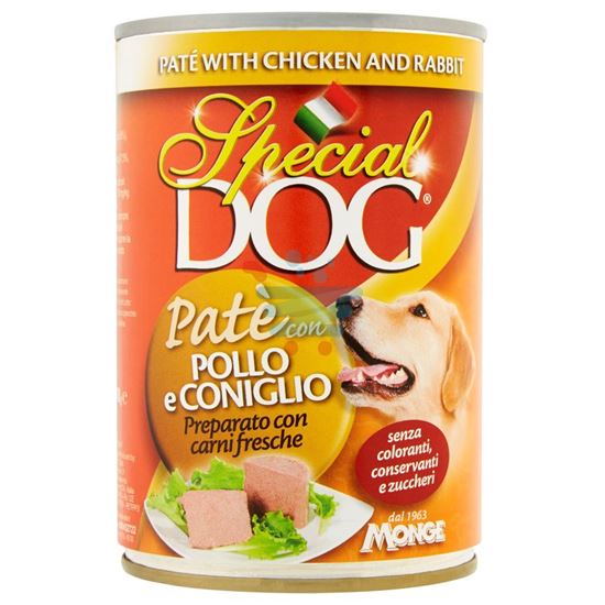 SPECIAL DOG PATE' CON POLLO E CONIGLIO 400GR