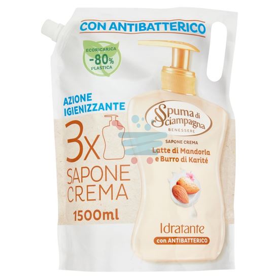 SPUMA DI SCIAMPAGNA ECORICARICA SAPONE MANDORLA 1,5LT