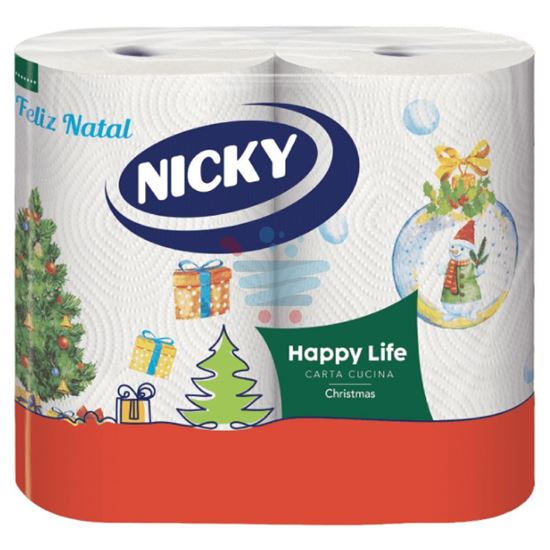 NICKY ASCIUGATUTTO HAPPY LIFE 2 ROTOLI 100 STRAPPI 2 VELI