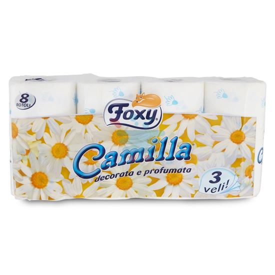 FOXY CARTA IGIENICA CAMILLA 3 VELI 8 ROTOLI