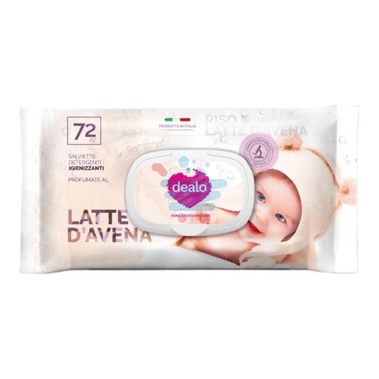 DEALO SALVIETTINE BABY LATTE D'AVENA 72 PEZZI