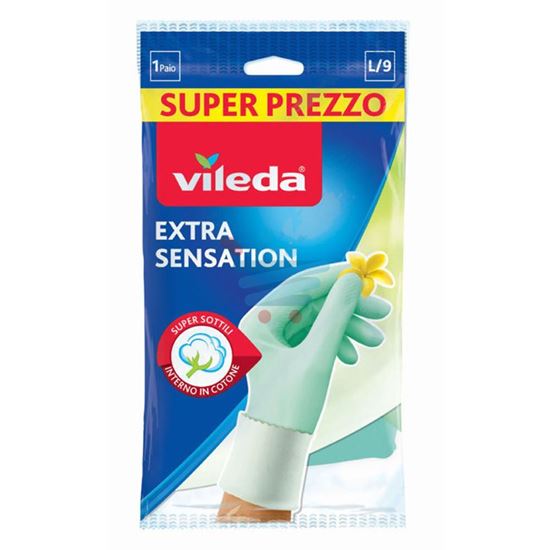 VILEDA GUANTI EXTRA SENSATION  L/9 GRANDE