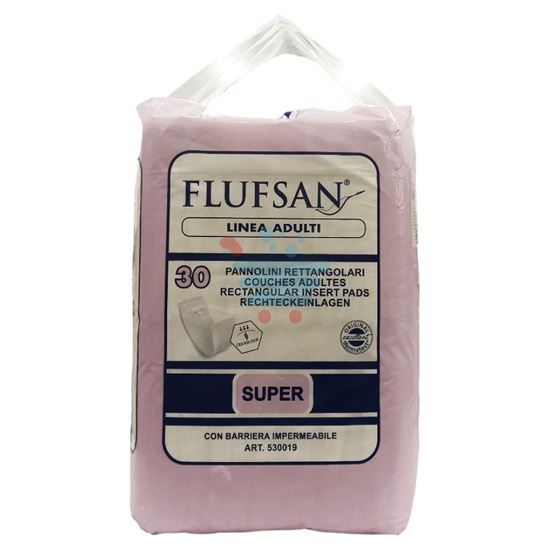 FLUFSAN PANNOLONI RETTANGOLARI CON BARRIERA 30 PEZZI