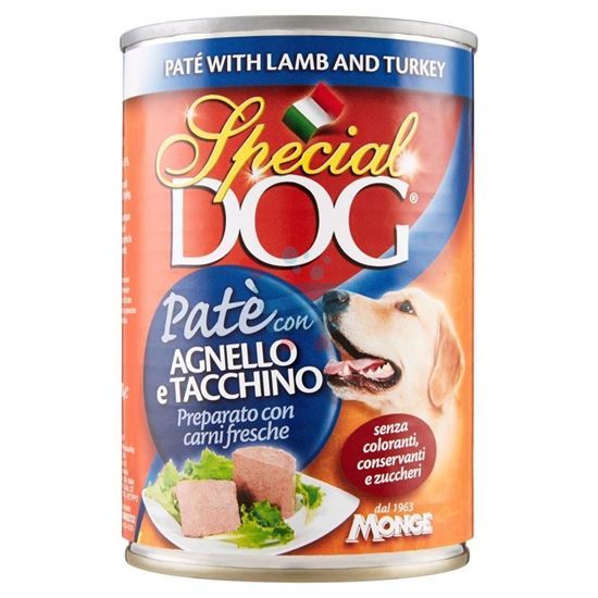 SPECIAL DOG PATE' CON AGNELLO E TACCHINO 400GR