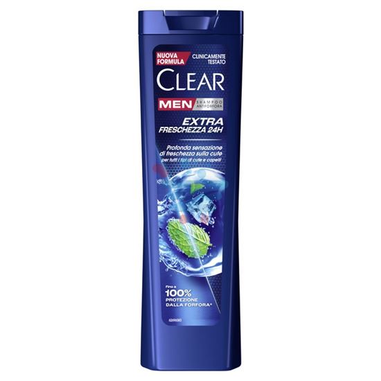 CLEAR MEN SHAMPOO ANIFORFORA EXTRA FRESCHEZZA 24H TUTTI I TIPI DI CUTE E CAPELLI 225 ML