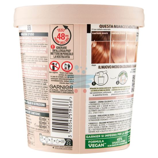 GARNIER GOOD 8.0 BIONDO MIELE, COLORAZIONE PERMANENTE SENZA AMMONIACA, 90% ORIGINE NATURALE