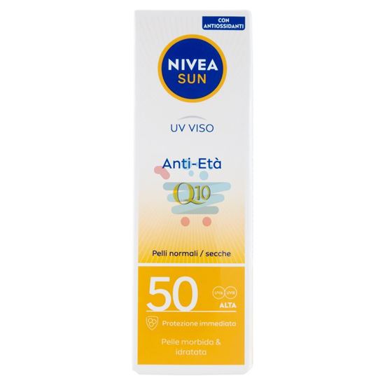 NIVEA SUN UV VISO ANTI-ETÀ Q10 PELLI NORMALI/SECCHE 50 ALTA 50 ML